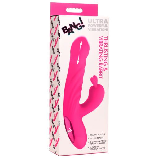 Thrusting and Vibrating Silicone Rabbit Vibrator - Image 9