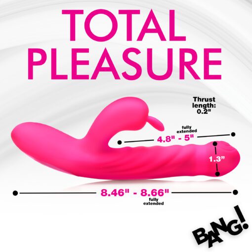 Thrusting and Vibrating Silicone Rabbit Vibrator - Image 4