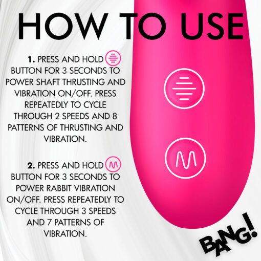 Thrusting and Vibrating Silicone Rabbit Vibrator - Image 7