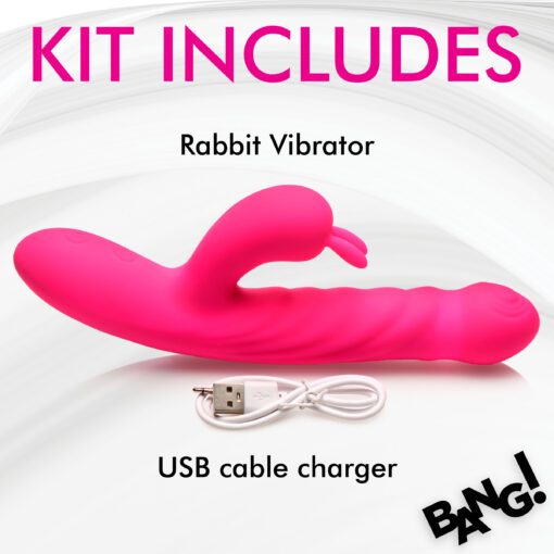 Thrusting and Vibrating Silicone Rabbit Vibrator - Image 8