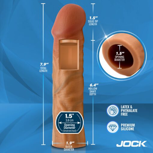 Enhancers 1.5" Silicone Penis Extension Sleeve - Medium - Image 4