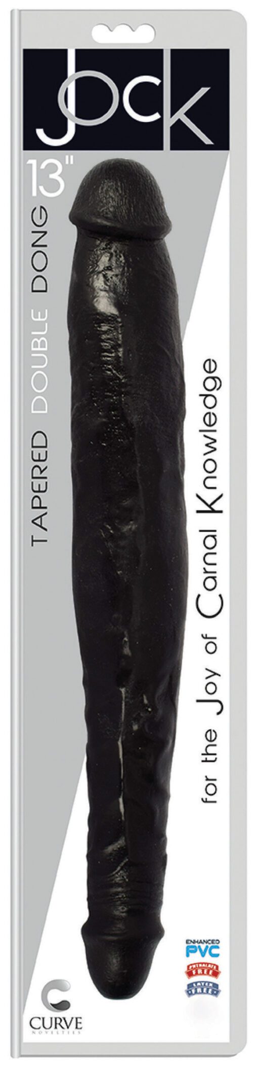 JOCK 13 Inch Tapered Double Dong Black - Image 2