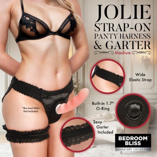 Jolie Strap-On Panty Harness & Garter - Medium - Image 2