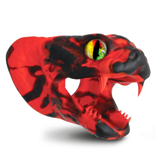 Master Cobra Silicone Cock Ring - Red - Image 4