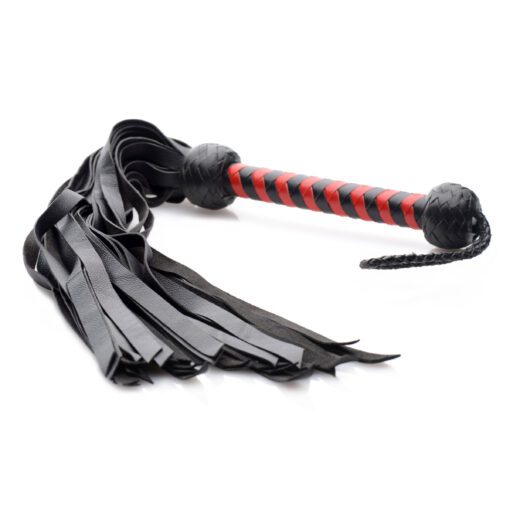 Strict Leather Premium Deerskin Flogger- Red - Image 3