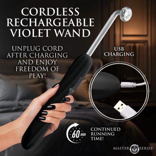 Elektra Rechargeable E-Stim Wand - Black - Image 4