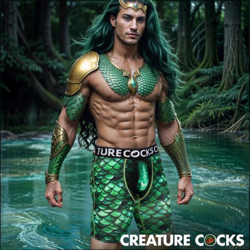 Creature Wear Cockness Monster Lake Creature Boxer Shorts - Large - Image 2