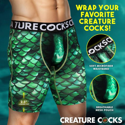 Creature Wear Cockness Monster Lake Creature Boxer Shorts - Large - Image 3