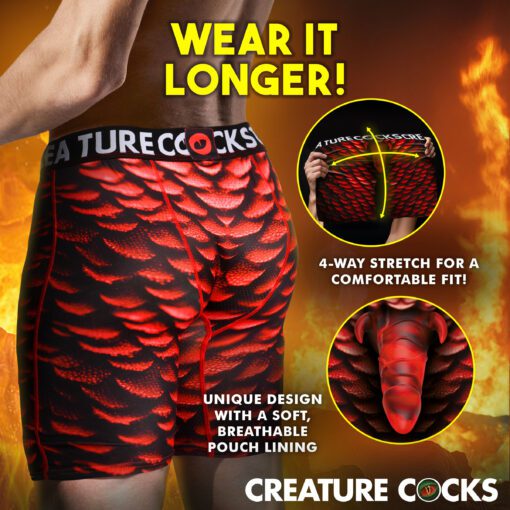 Creature Wear Horny Devil Demon Boxer Shorts - Small - Image 4