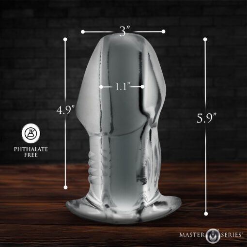 Dicked Clear Hollow Anal Plug - X-Large - Image 5