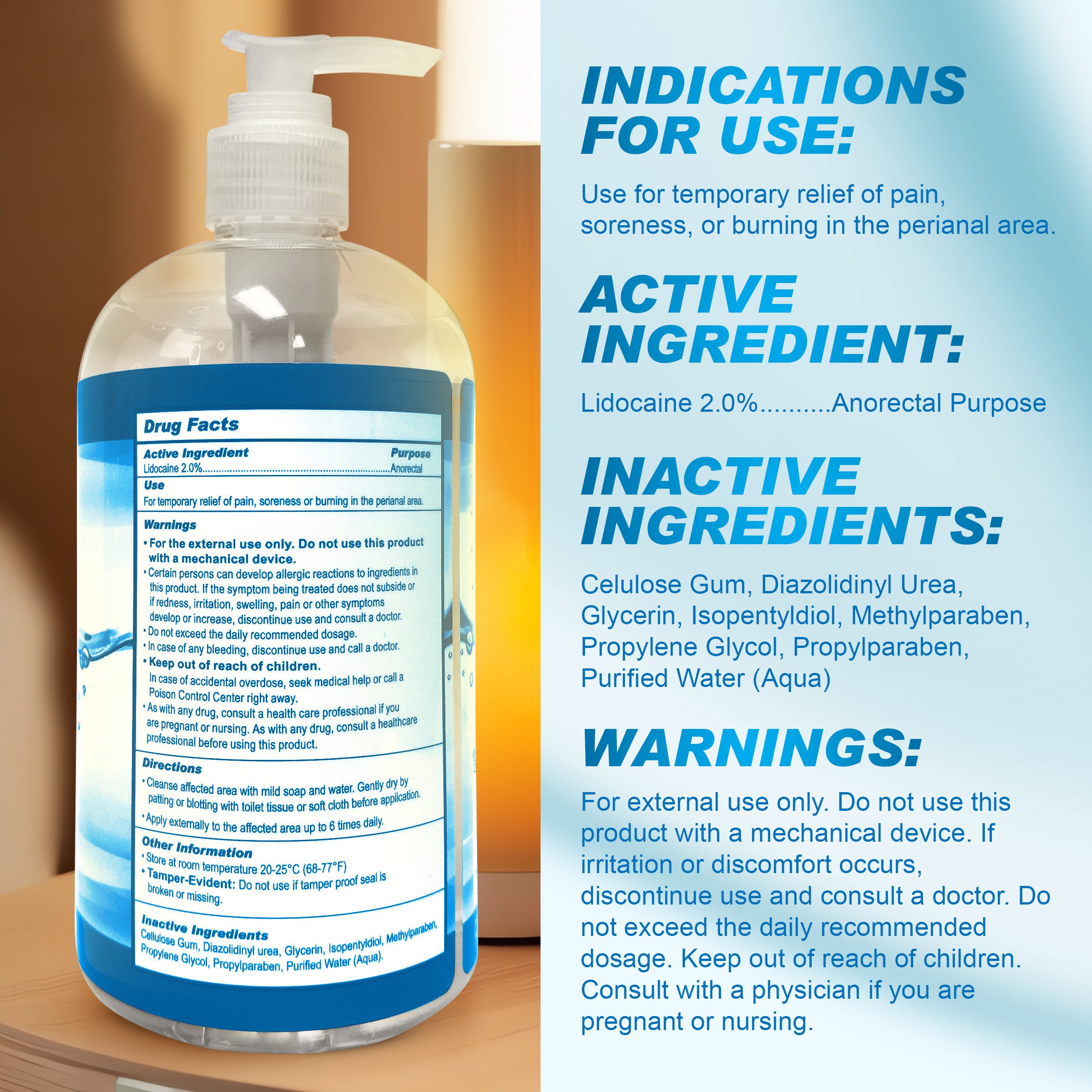 Clean Stream Relax Desensitizing Anal Lube 17 oz - Image 4