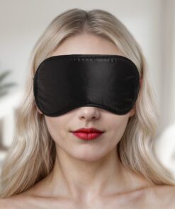 Black Satin Blindfold Mask