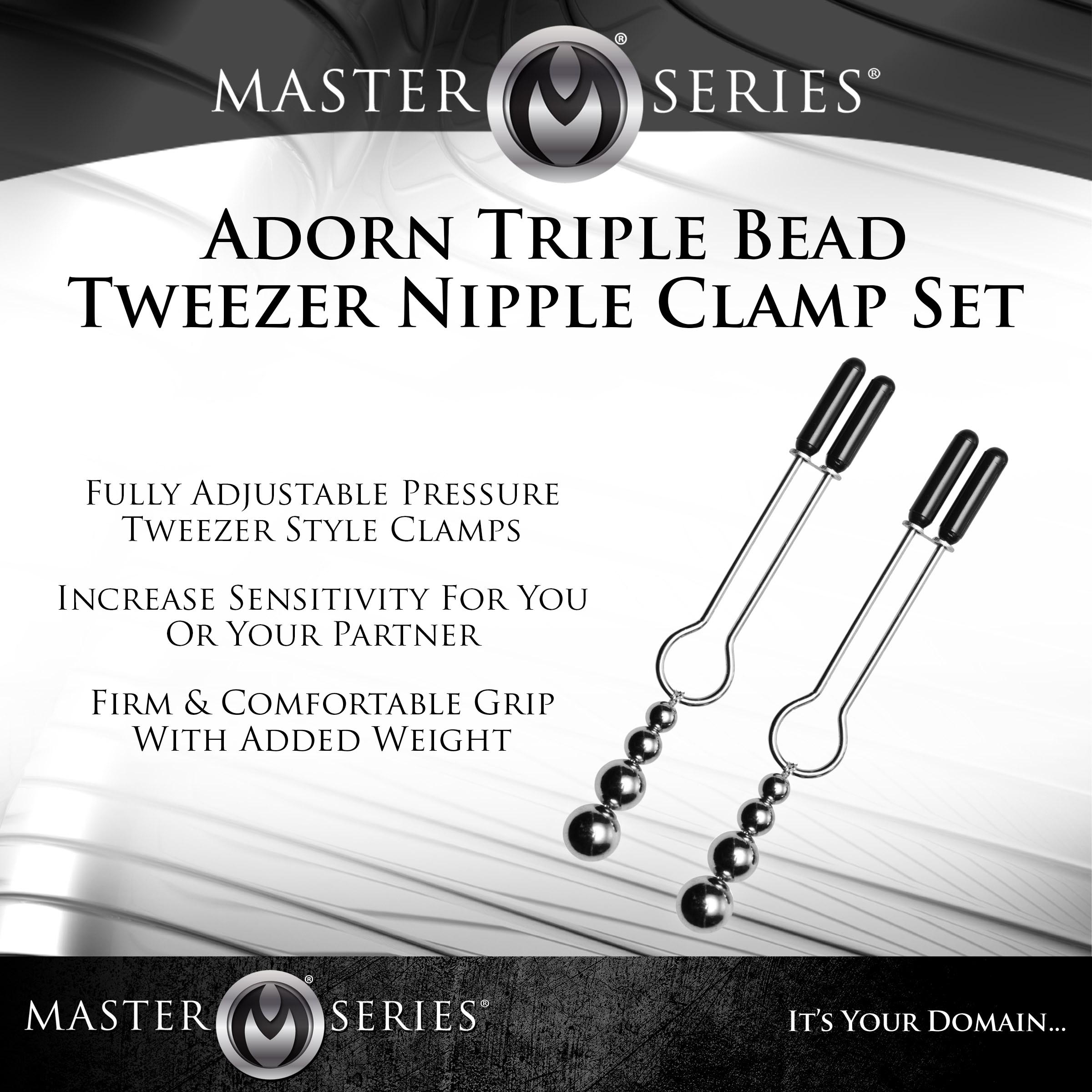 Adorn Triple Bead Nipple Clamp Set - Image 2
