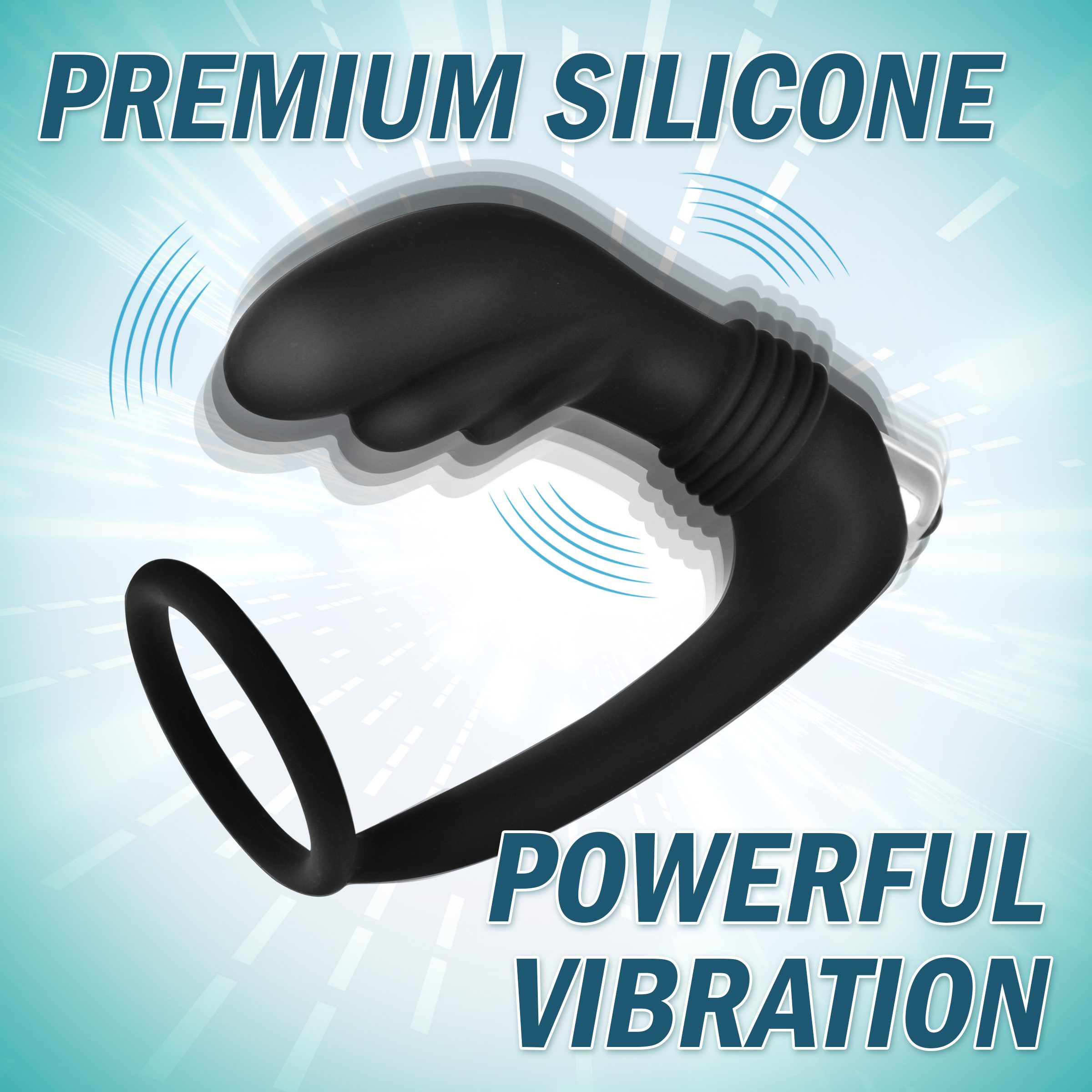 Nova Silicone Cock Ring and Prostate Vibe - Image 2