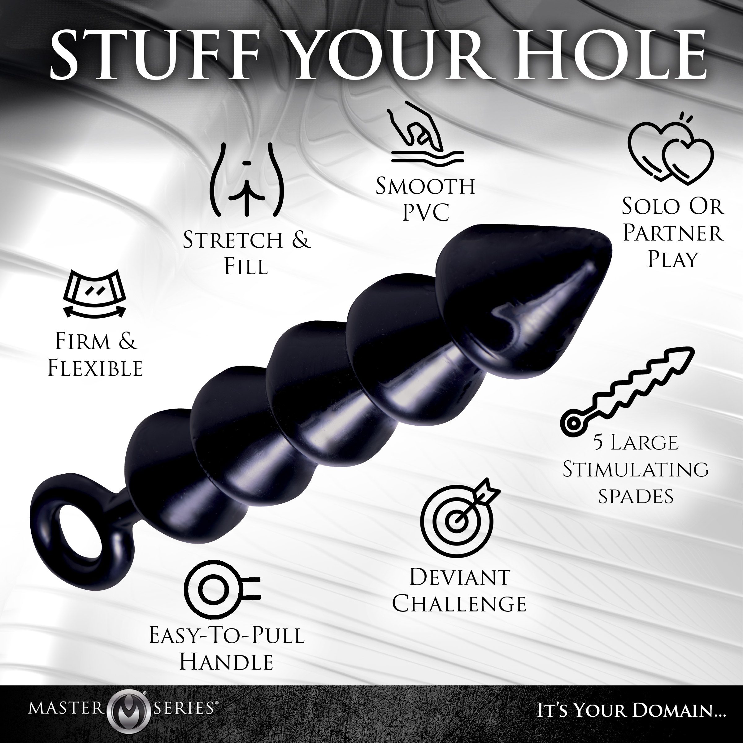 Spades XL Anal Beads - Image 6