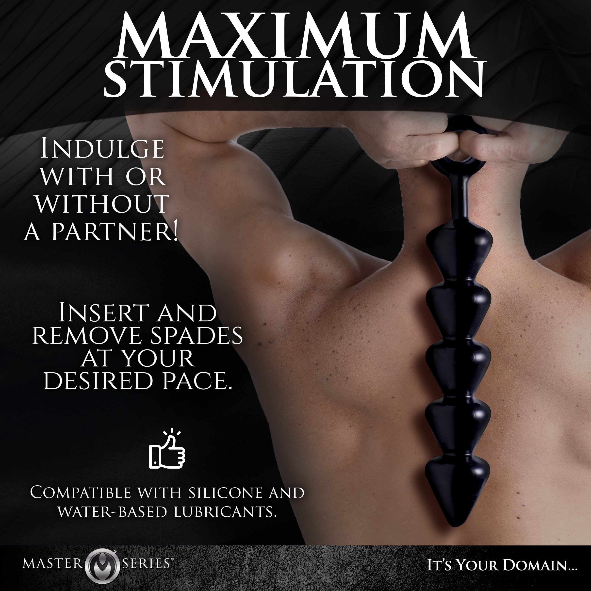 Spades XL Anal Beads - Image 5