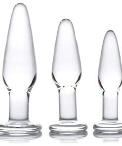 Dosha 3 Piece Glass Anal Plug Kit