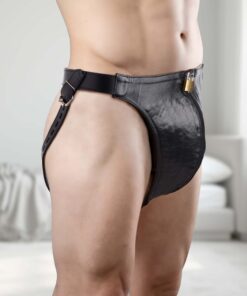 Spiked Leather Confinement Jockstrap