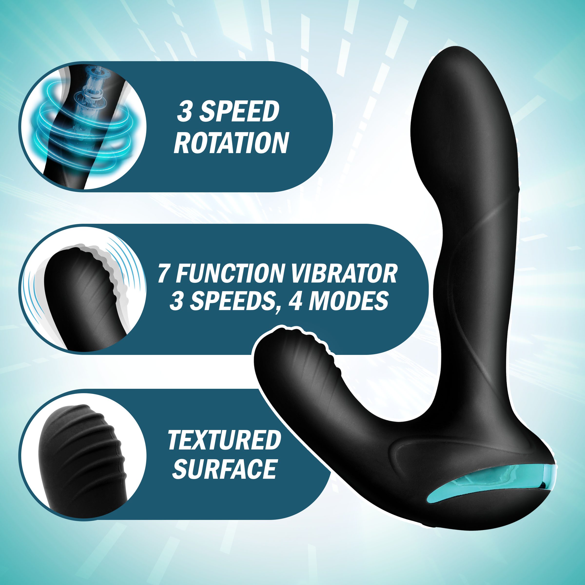 Maverick Rotating Vibrating Silicone Prostate Stimulator - Image 5