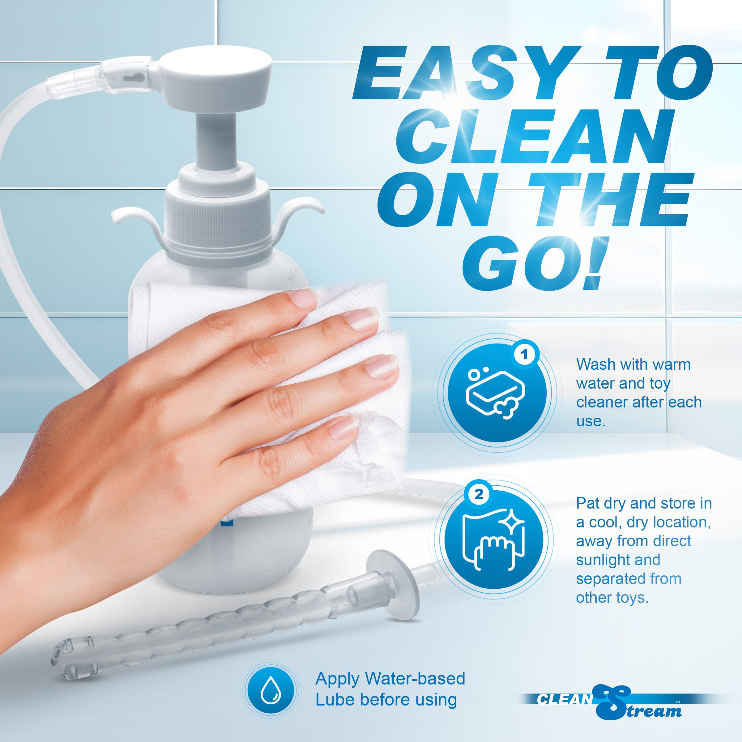 Pump Action Enema Bottle with Nozzle - Image 6