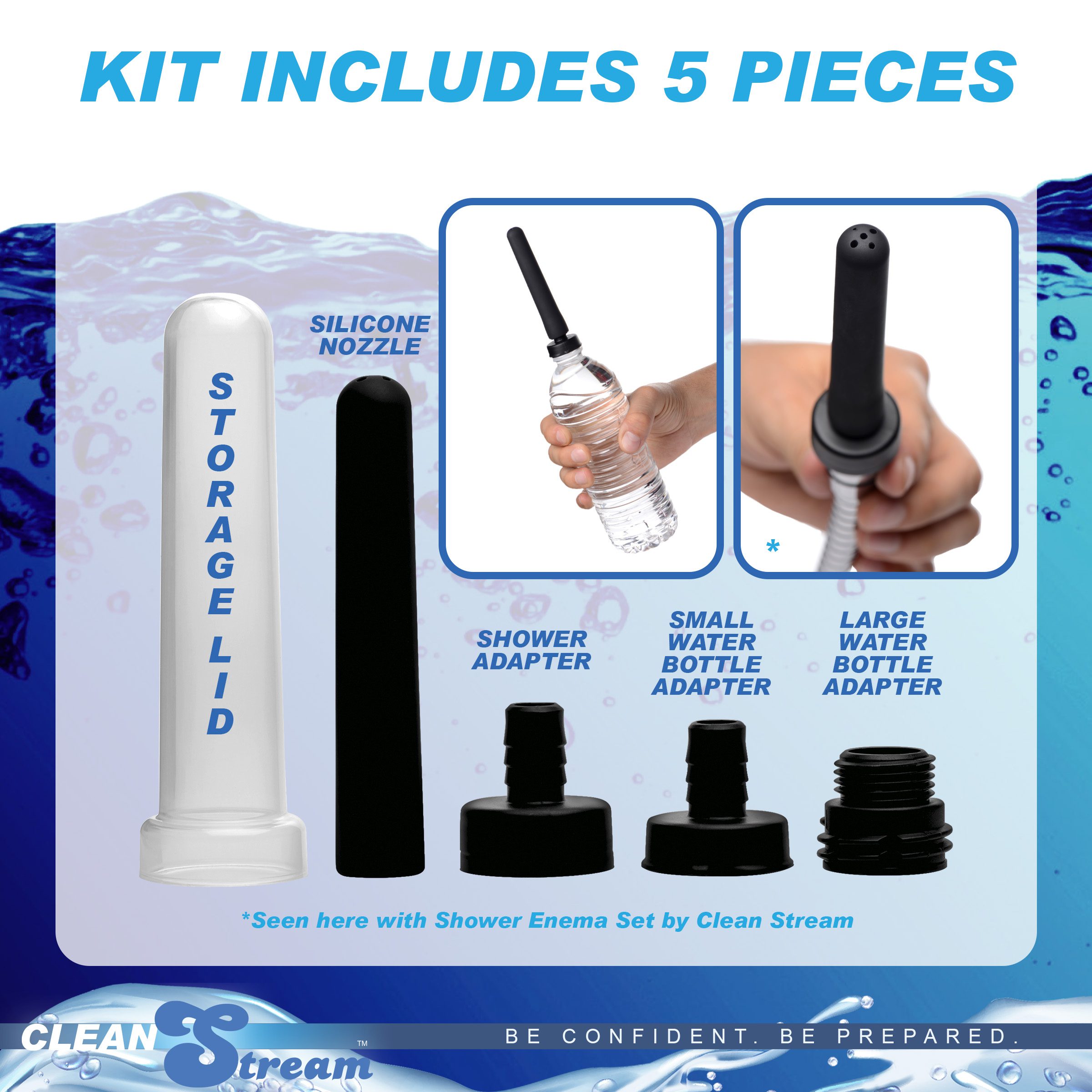 Travel Enema Water Bottle Adapter Set - Image 4