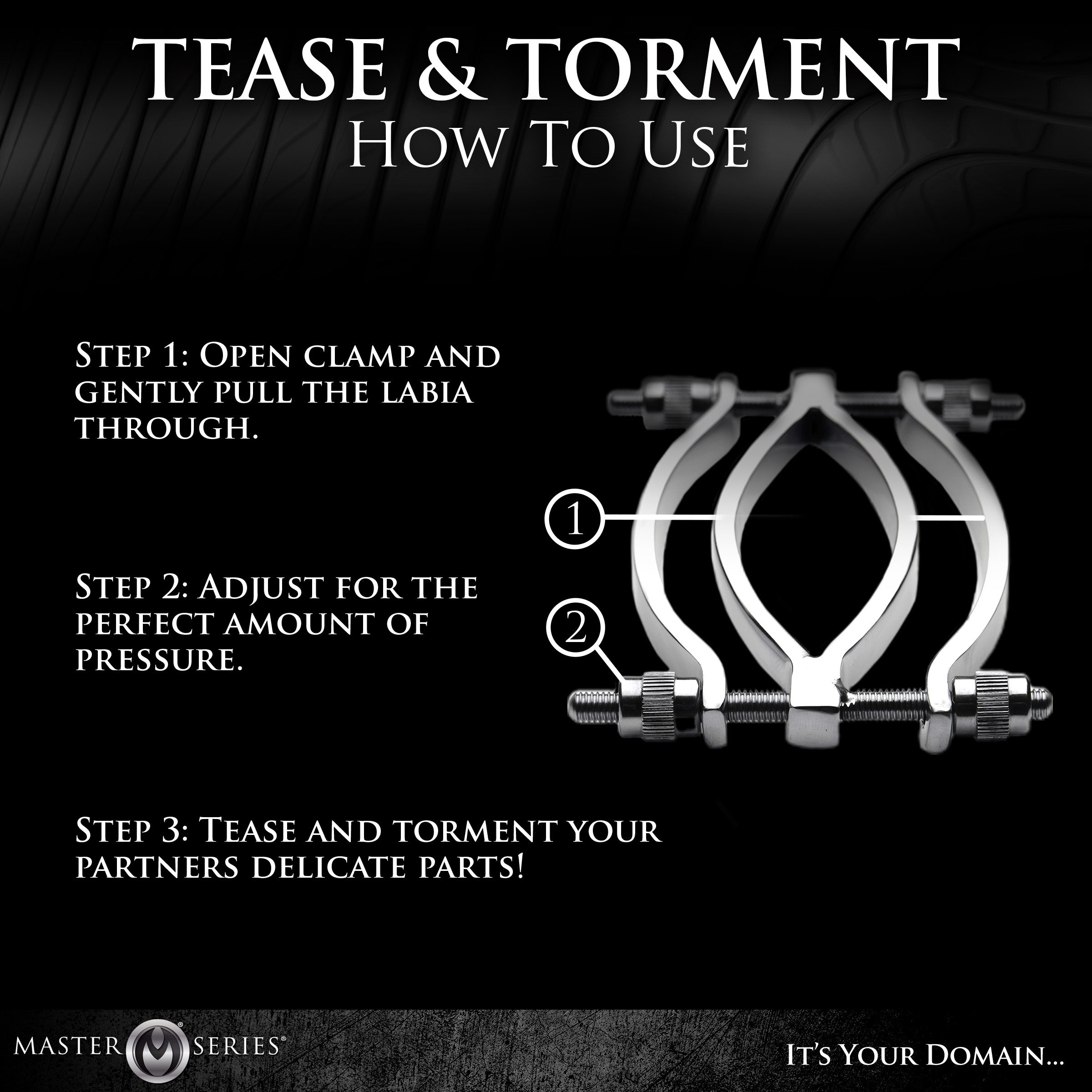 Stainless Steel Adjustable Pussy Clamp - Image 7