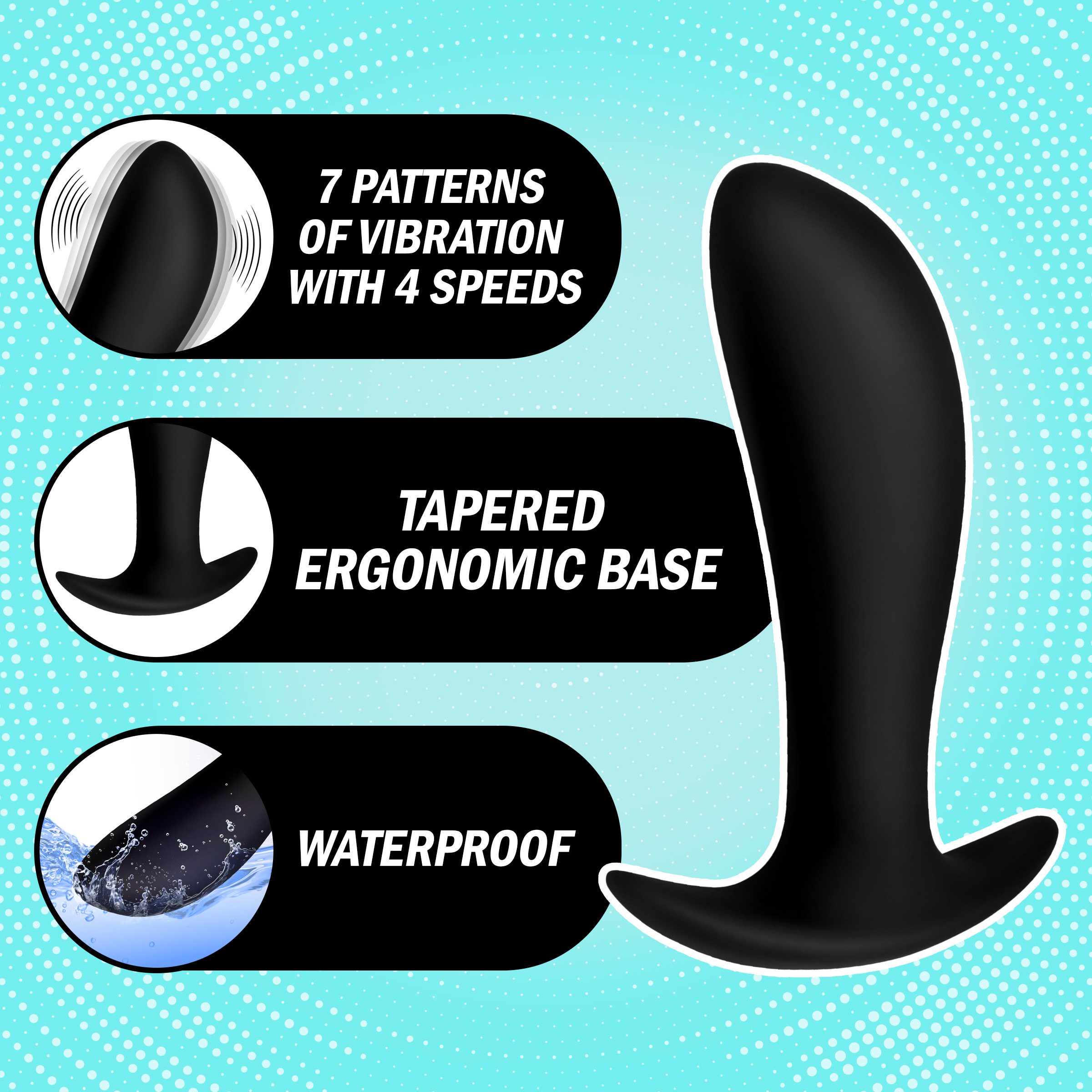Silicone Prostate Vibrator with Remote Control - Image 4