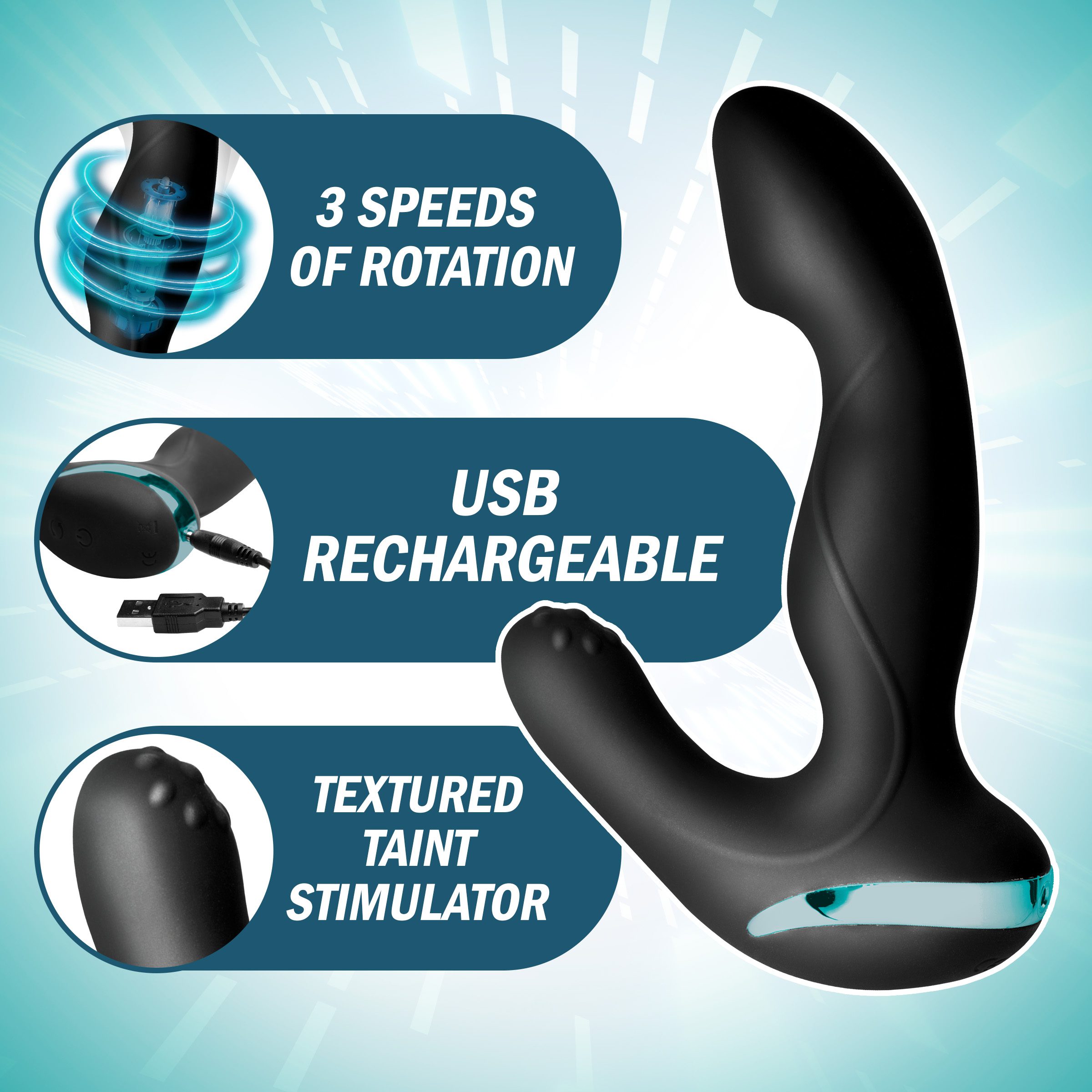 Mega Maverick 10X Rotating Vibrating Prostate Stimulator - Image 5