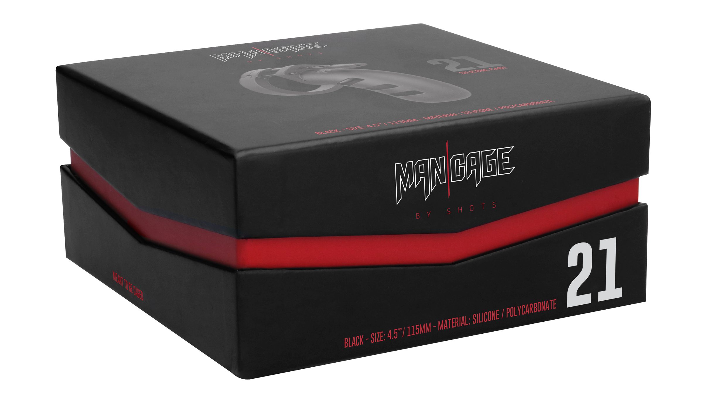 Silicone Chastity Cock Cage - Medium - Image 3