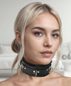 Strict Leather Premium Fur Lined Locking Collar- SM