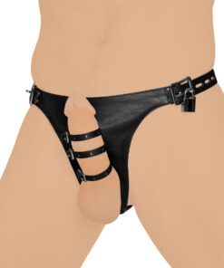 Strict Leather Harness with 3 Penile Straps