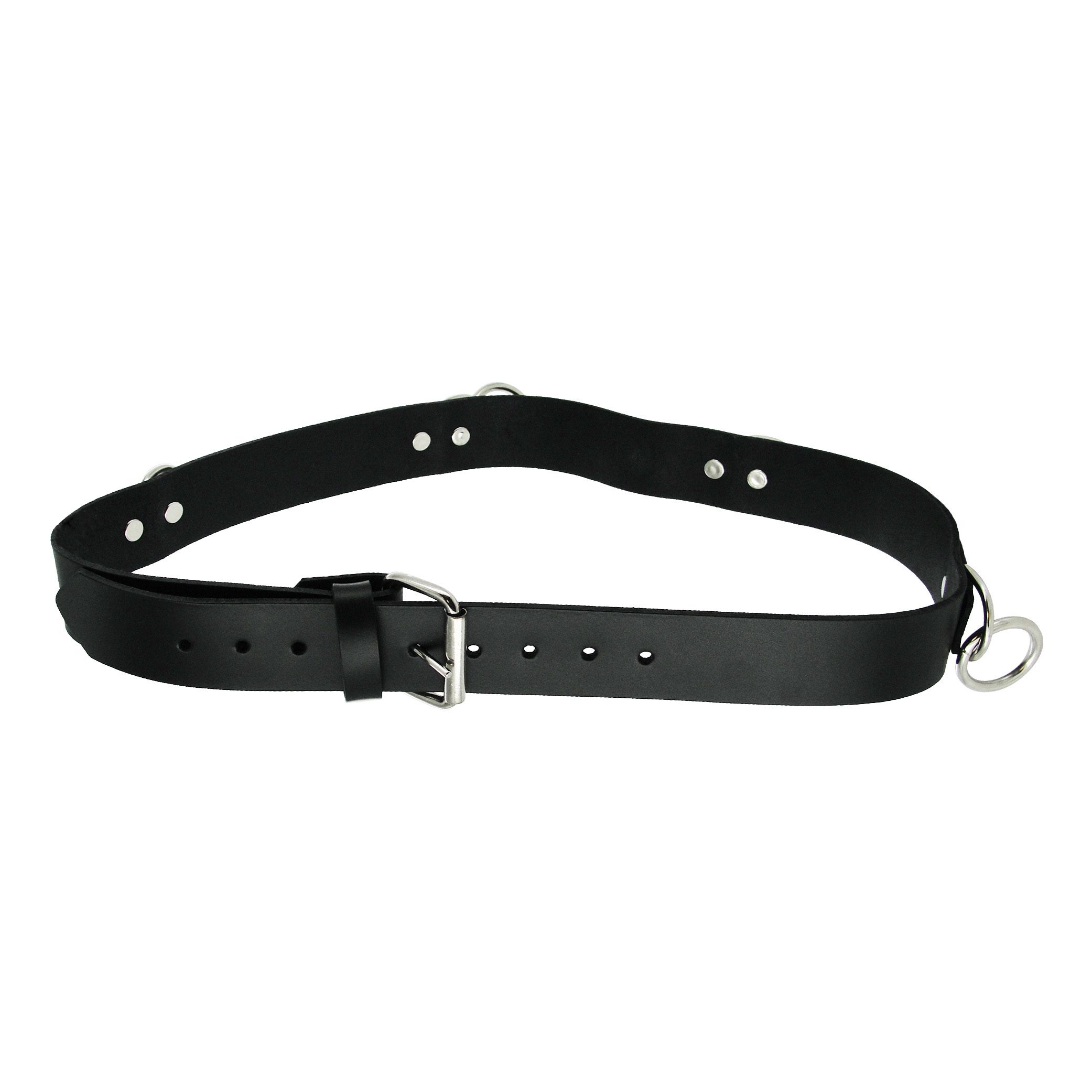 Strict Leather Punk Bondage Belt - Image 3