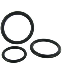 Black Triple Silicone Cock Ring Set
