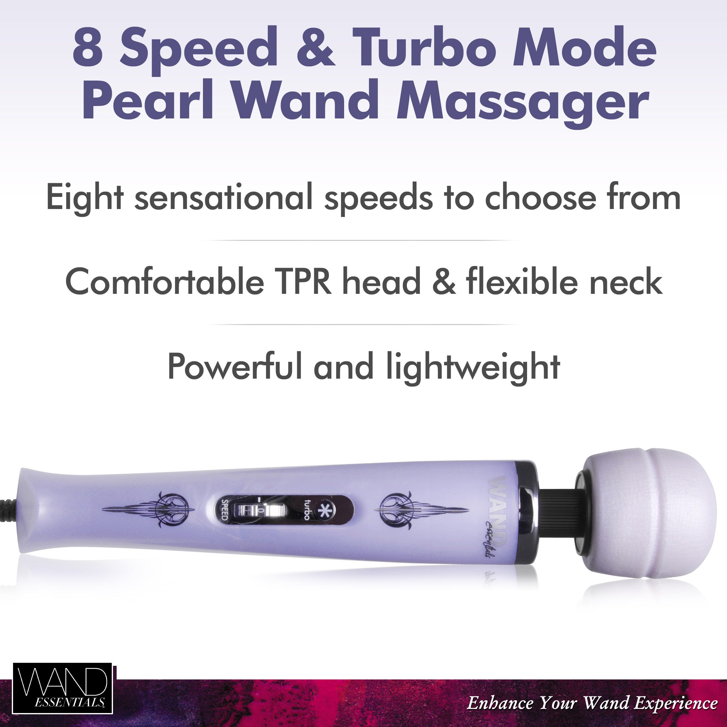 Wand Essentials 8 Speed Turbo Pearl Massager - 110V - Image 2