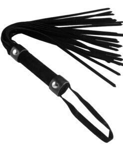 Short Vegan Leather Flogger - Black
