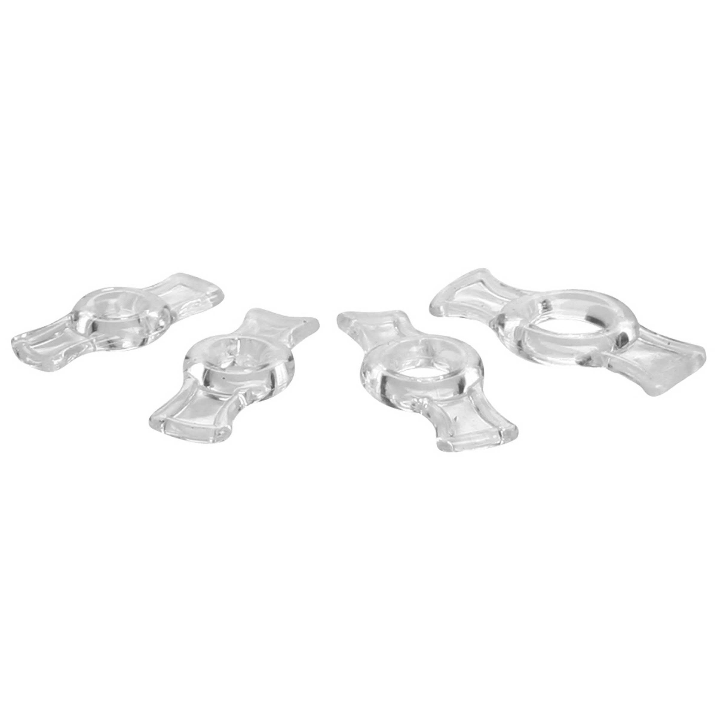 Size Matters Endurance Penis Ring Set - Clear - Image 4