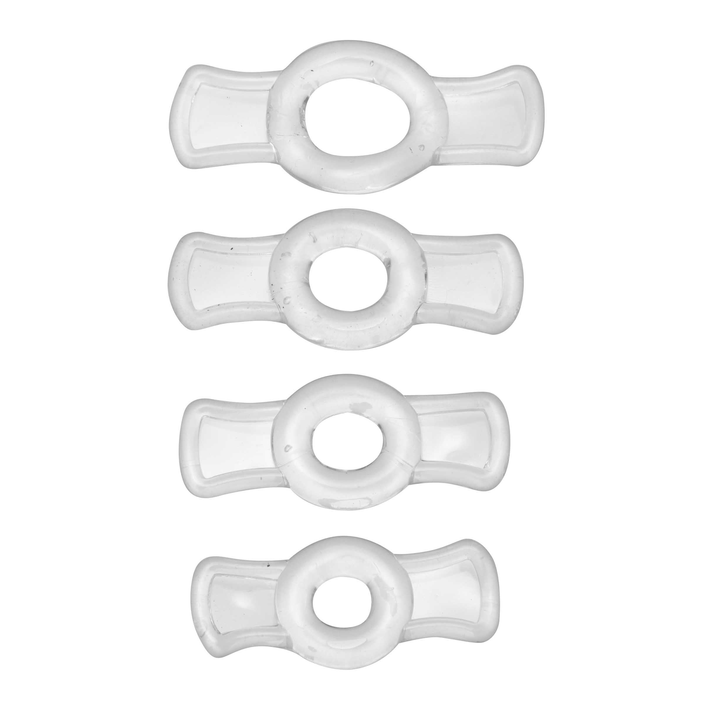 Size Matters Endurance Penis Ring Set - Clear - Image 3