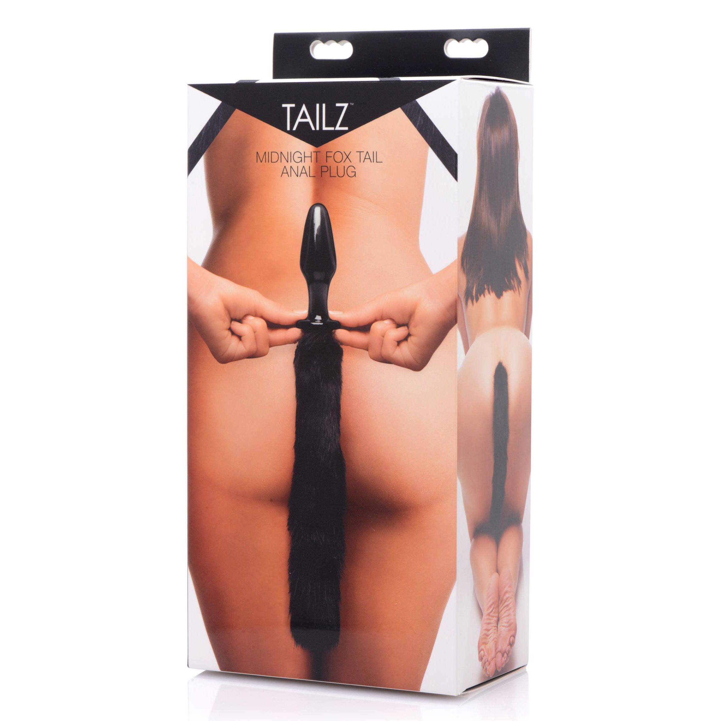 Midnight Fox Tail Glass Anal Plug - Image 3