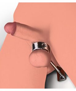 Locking Mounted CBT Scrotum Cuff with Bar