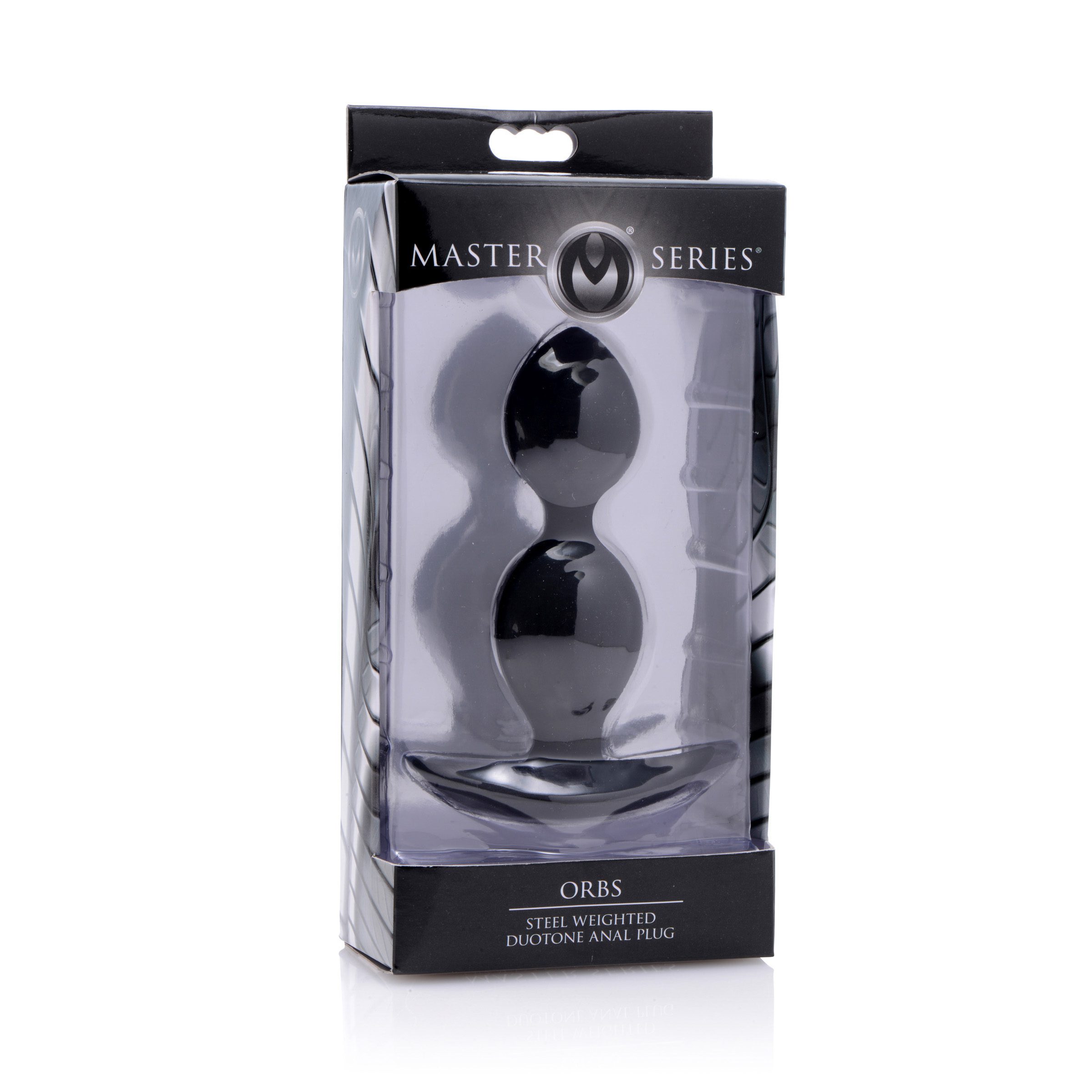Orbs Steel Weighted Duotone Silicone Anal Plug - Image 4