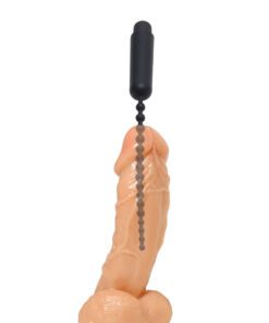 Dark Rod Vibrating Beaded Silicone Sound