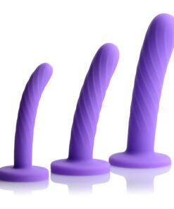 Tri-Play 3 Piece Silicone Dildo Set