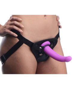 Navigator Silicone G-Spot Dildo with Harness
