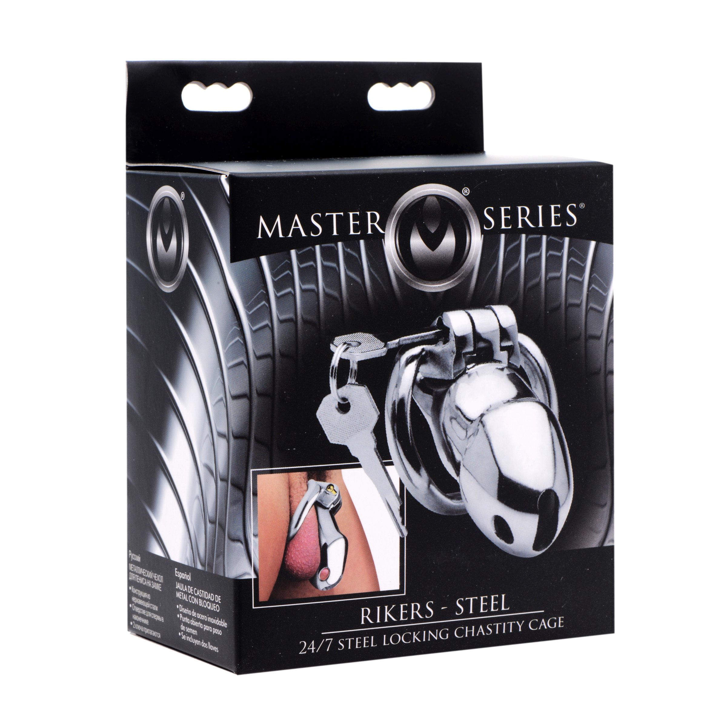Rikers 24-7 Stainless Steel Locking Chastity Cage - Image 5