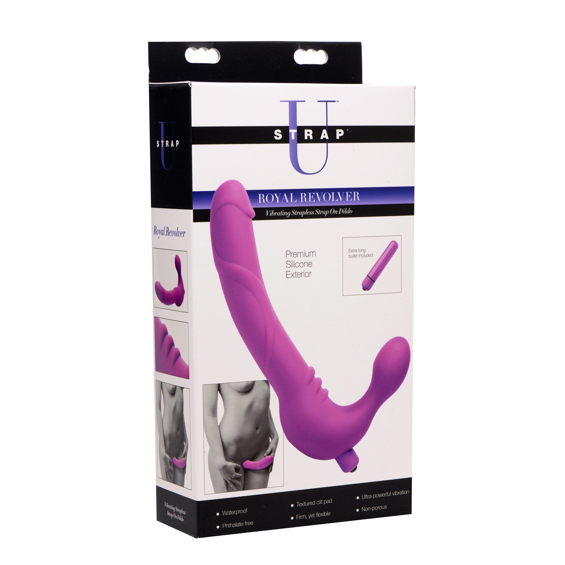 Royal Revolver Vibrating Strapless Silicone Strap On Dildo - Image 6