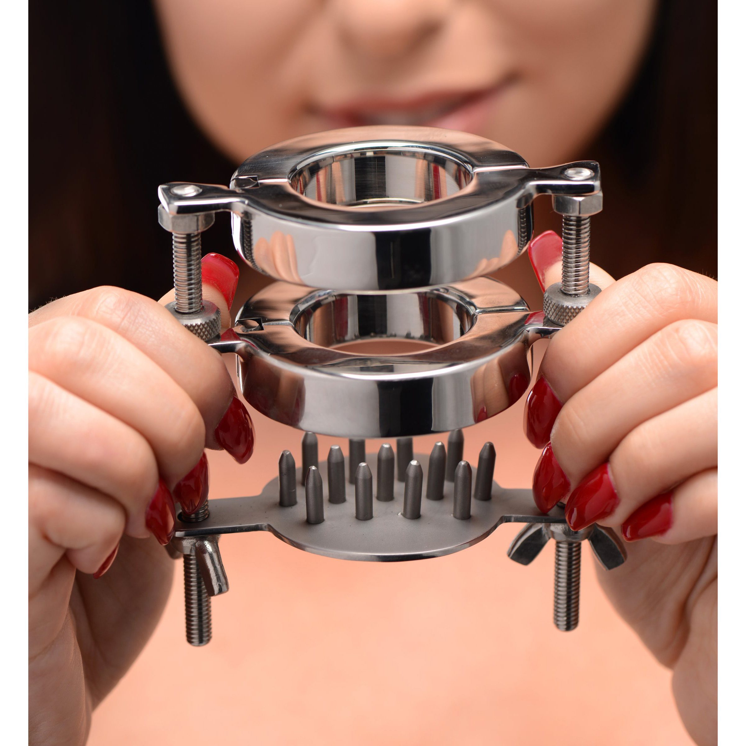 Stainless Steel Spiked CBT Ball Stretcher and Crusher - Image 7