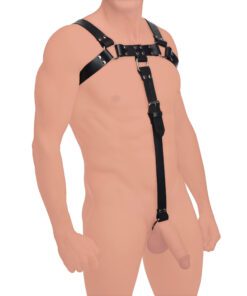 English Bull Dog Harness with Cock Strap
