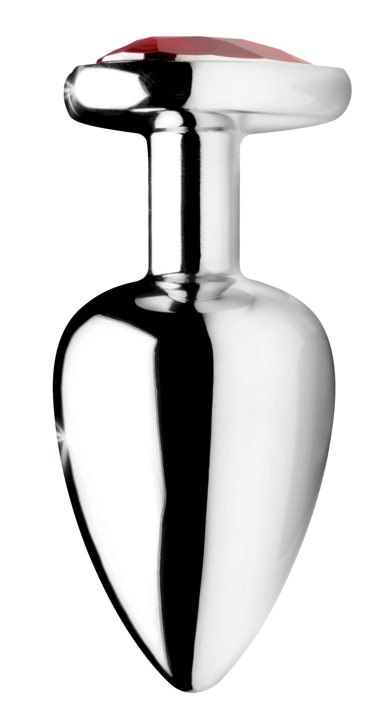 Red Heart Gem Anal Plug- Large - Image 2