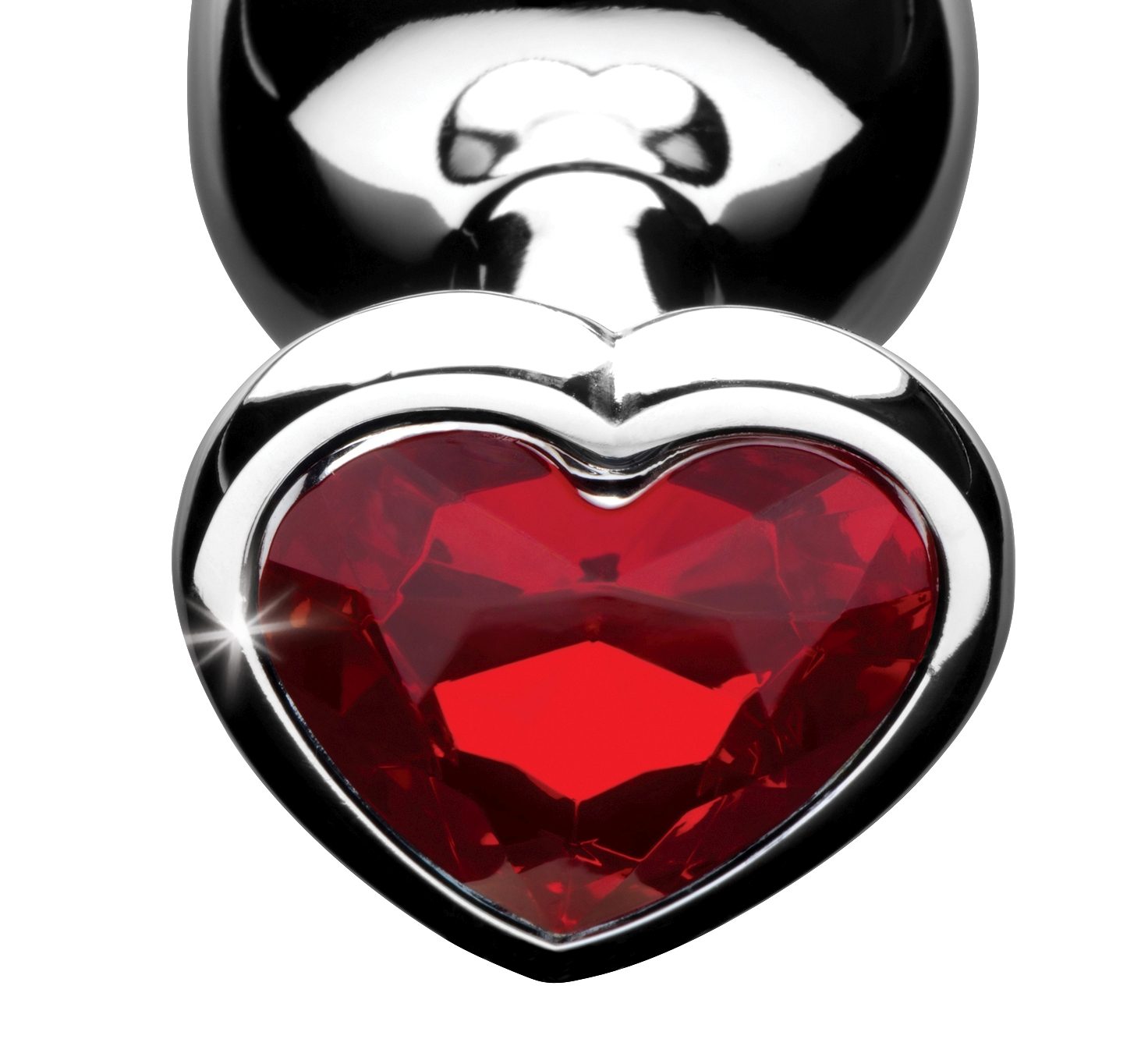 Red Heart Gem Anal Plug- Large - Image 4
