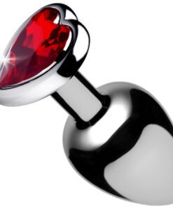 Red Heart Gem Anal Plug- Small